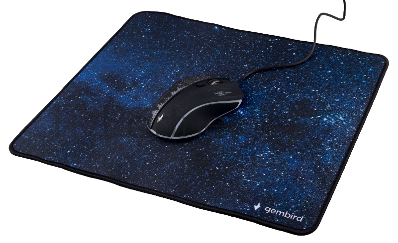 Коврик для мыши Gembird MP-35-30-SPACE, 350х300х3мм, космос, ткань+резина, пакет