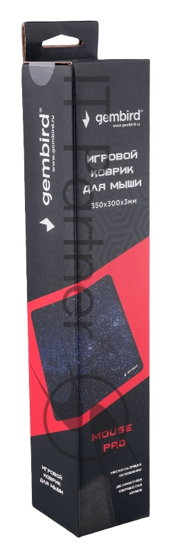 Коврик для мыши Gembird MP-35-30-SPACE, 350х300х3мм, космос, ткань+резина, пакет