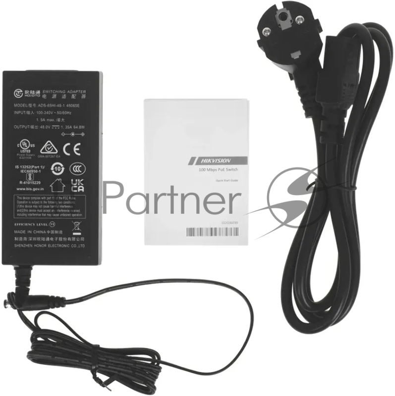 POE-коммутатор, 8-портовый, Hikvision DS-3E1309P-EI(O-STD)(B) - Fast Ethernet Smart