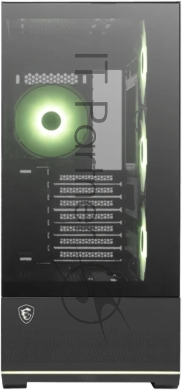 Корпус MSI MAG Pano 110R PZ черный без БП ATX 6x120mm 7x140mm 2xUSB3.0 1xUSB3.1 audio AirDuct bott PSU