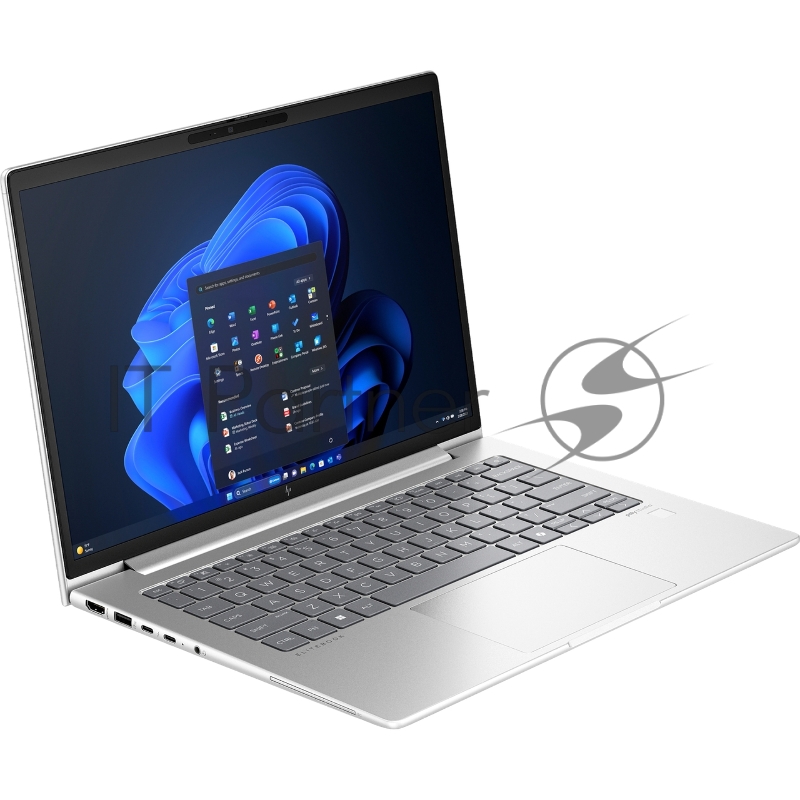 Ноутбук HP EliteBook 640 G11 14(1920x1080)/Intel Core Ultra 5 125U(1.3Ghz)/16384Mb/512SSDGb/ Iris Xe Graphics/Cam/BT/WiFi/56WHr/war 1y/1.39kg/Pike Silver /DOS + EN Kbd