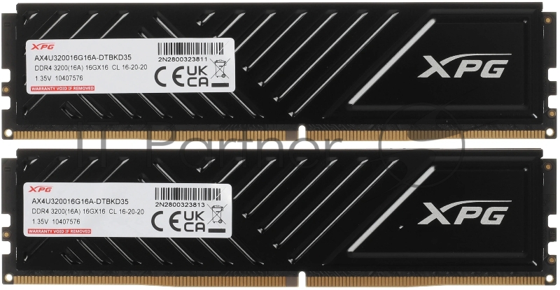 Модуль памяти DIMM DDR4-3200 32GB (16GBx2) AX4U320016G16A-DTBKD35 ADATA