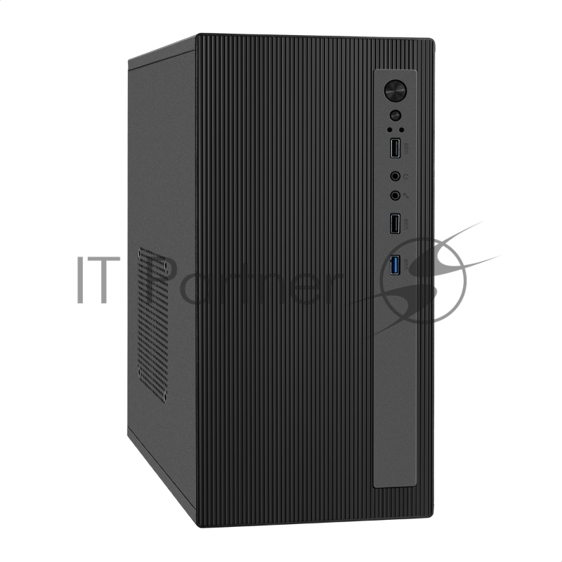 Корпус Minitower ExeGate BAA-303MU-UNS450 (mATX, БП UNS450 с вент. 12см, 2*USB+1*USB3.0, HD Audio, черный)