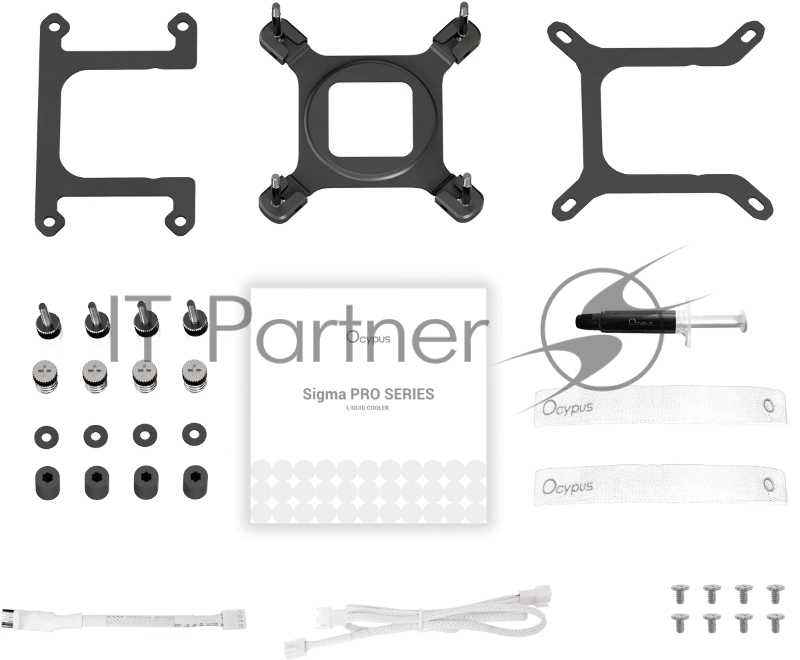 Система охлаждения Ocypus Sigma L24 PRO WH IPS Display/ white/ 290W/ All Intel/ AMD AM* / Screws