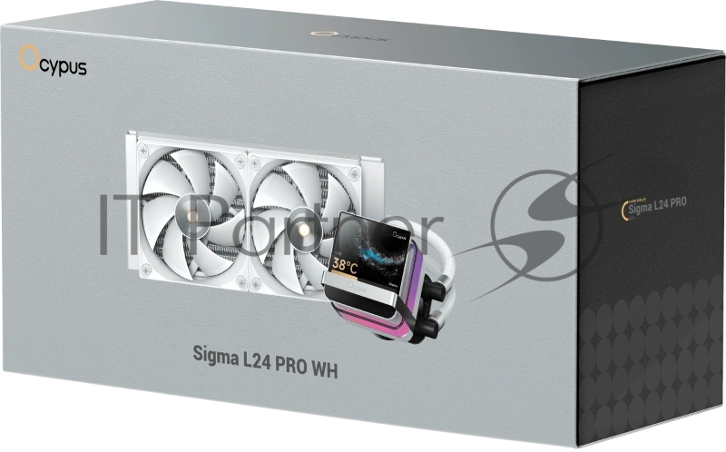 Система охлаждения Ocypus Sigma L24 PRO WH IPS Display/ white/ 290W/ All Intel/ AMD AM* / Screws