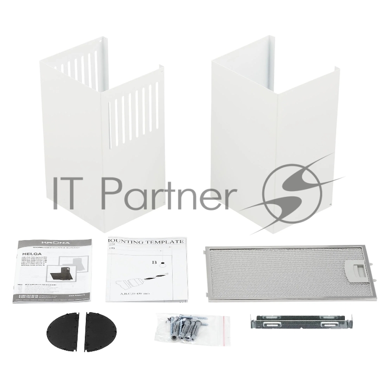 Наклонная вытяжка Krona HELGA 600 white S