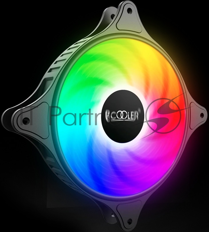 Кулер для корпуса Case Cooler PCCooler FX 120 ARGB BK 3 IN 1 (120x120x25mm, 4-pin PWM, ARGB, 52.79CFM, 33.2dBA, 2000RPM, Black, 3pcs)