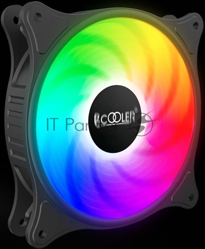 Кулер для корпуса Case Cooler PCCooler FX 120 ARGB BK 3 IN 1 (120x120x25mm, 4-pin PWM, ARGB, 52.79CFM, 33.2dBA, 2000RPM, Black, 3pcs)