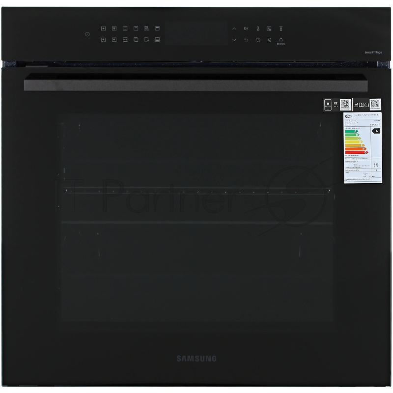 Электрический духовой шкаф Samsung NV7B4225ZAK/WT 59.5 x 59.6 x 57 см, Dual Cook, Каталитическая очистка, 2 стекла, Гриль, Конвекция, Сенсорное управление, LED дисплей, Air Sous Vide, Wi-Fi SmartThings, 76 л, цвет: черное стекло