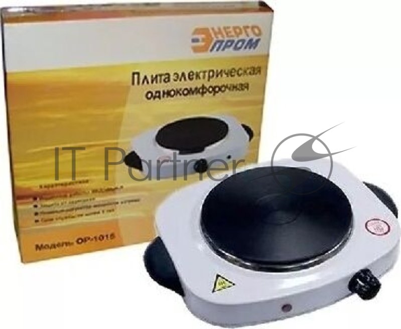 Плитка электрическая ЭНЕРГОПРОМ OP1015C 1-кон.с чугунным нагреват. элем. d.180мм