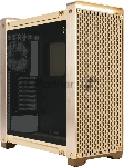 Корпус без блока питания/ Case InWin Dubili, Full-Tower, TG, 4x140mm, 2xUSB-A 3.2 + 1xUSB-C 3.2, E-ATX, ATX, mATX, mITX Champagne Gold