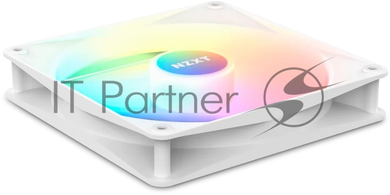 Кулер для корпуса ПК/ Case Cooler NZXT F140 RGB Core Twin Pack (140x140x25mm, 4-pin PWM, RGB, 89.48CFM, 32.5dBA, 1800RPM, White, 2pcs)