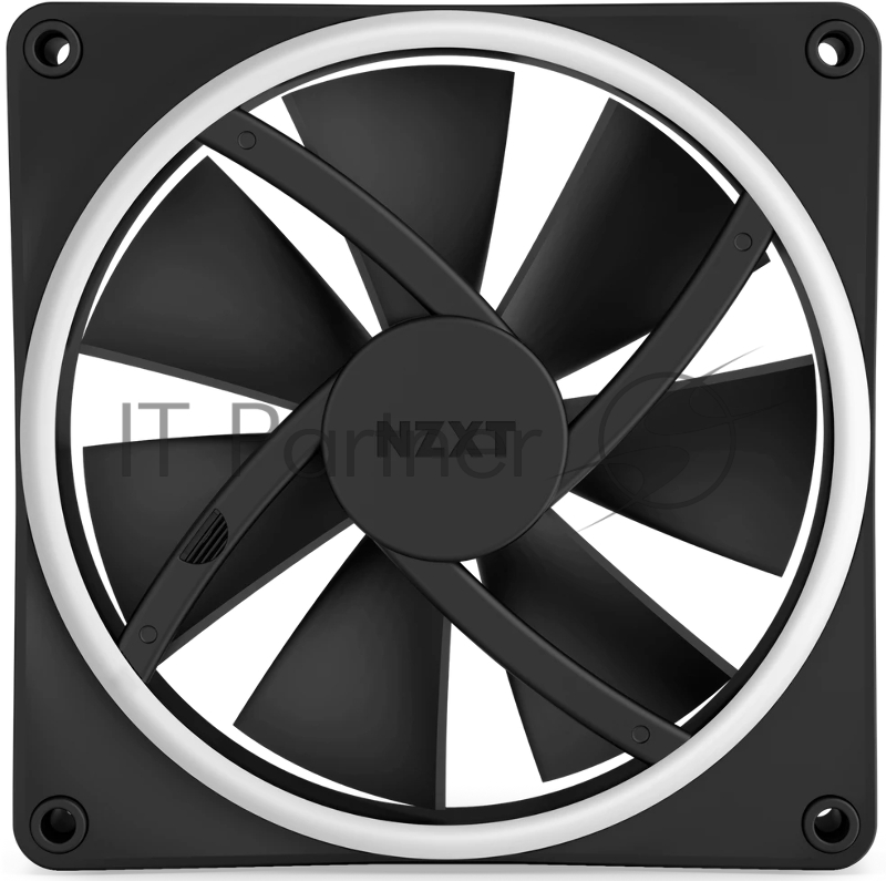 Кулер для корпуса ПК/ Case Cooler NZXT F140 RGB Duo (140x140x25mm, 4-pin PWM, RGB, 84.75CFM, 36dBA, 1800RPM, Black)