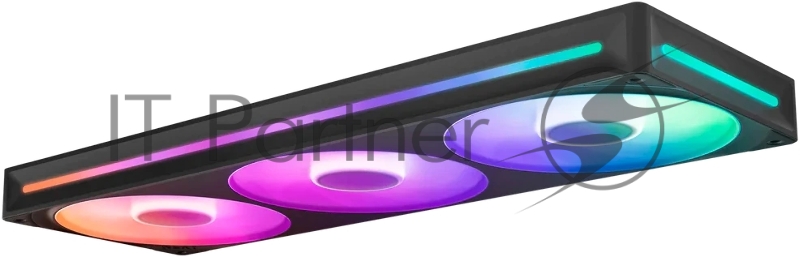 Кулер для корпуса ПК/ Case Cooler NZXT F360 RGB Core (120x120x25mm, 4-pin PWM, RGB, 75.12CFM, 30dBA, 2400RPM, Black, Single-Frame RGB Fan Unit)