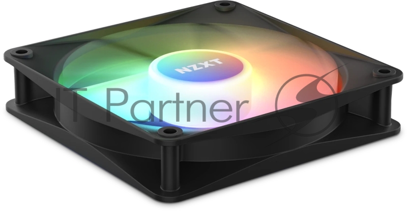 Кулер для корпуса ПК/ Case Cooler NZXT F120 RGB Core (120x120x25mm, 4-pin PWM, RGB, 78.86CFM, 33.88dBA, 1800RPM, Black)