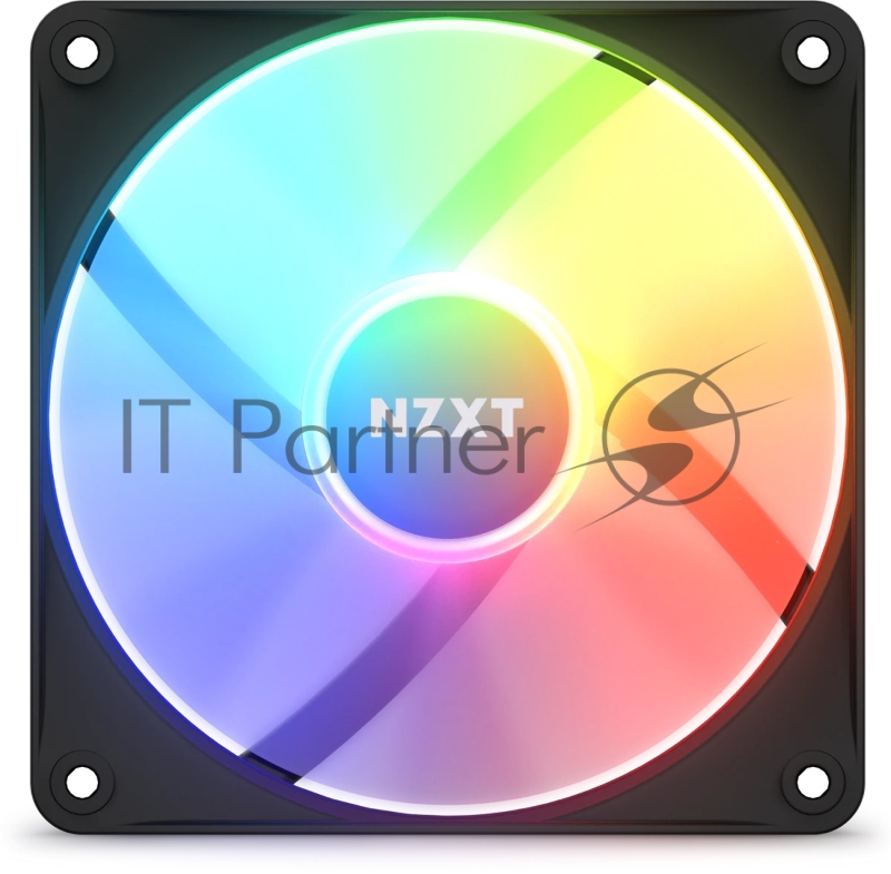 Кулер для корпуса ПК/ Case Cooler NZXT F120 RGB Core (120x120x25mm, 4-pin PWM, RGB, 78.86CFM, 33.88dBA, 1800RPM, Black)