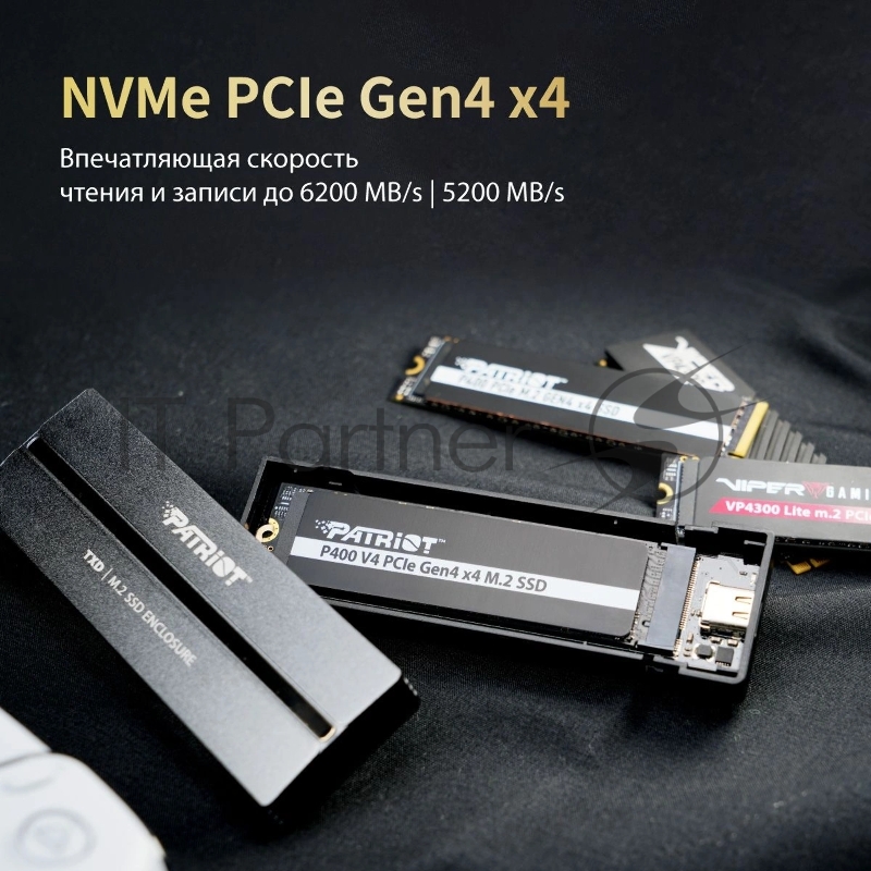 Накопитель SSD Patriot PCIe 4.0 x4 4TB P400VP4TBM28H P400 V4 M.2 2280