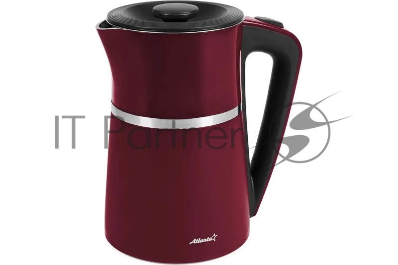 Чайник электрический ATLANTA ATH-2448 бордовый