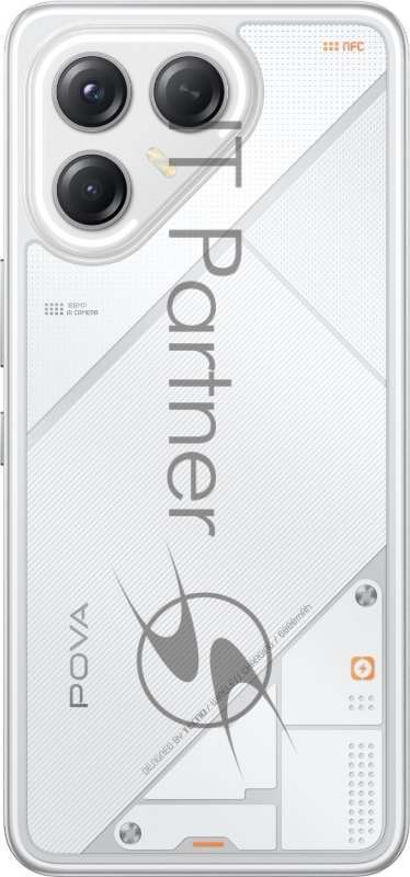 Смартфон Tecno Pova 7 Ultra 5G LJ9, 12/256Gb, белый