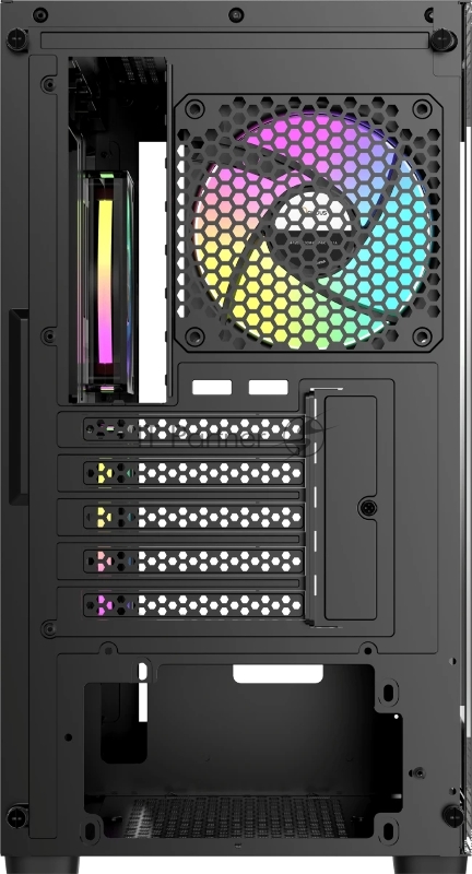 Корпус для ПК Case Ocypus Gamma C52 BK ARGB mATX / win / black / 3 ARGB fans / no PSU / Tempered Glass