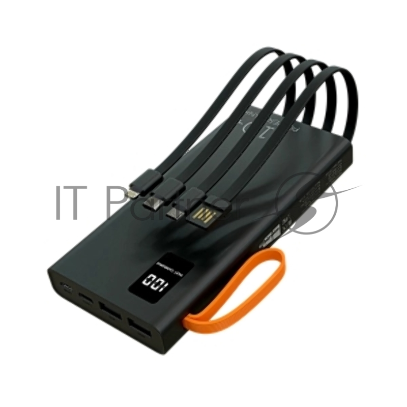 Мобильный аккумулятор MORE CHOICE (4620202550538) PB22-10 с кабелем 2USB 2.1A - 10000mA черный