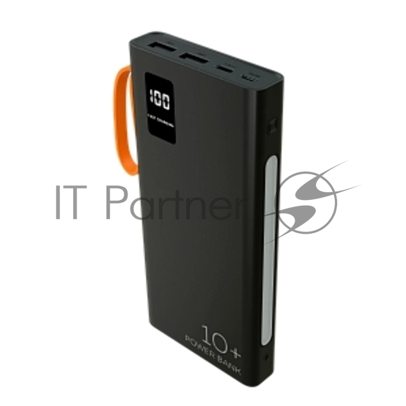 Мобильный аккумулятор MORE CHOICE (4620202550538) PB22-10 с кабелем 2USB 2.1A - 10000mA черный