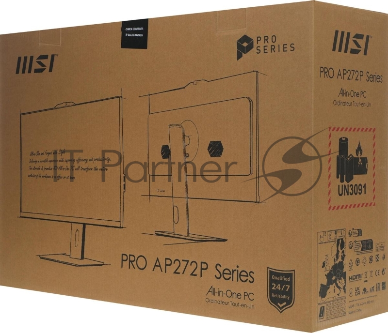 Моноблок MSI Pro AP272P 14M белый Intel Core i5 14400 2500 МГц/16384 Mb/512 Gb SSD/27 Full HD 1920x1080/DVD нет/Intel UHD Graphics 730/Windows 11 Pro