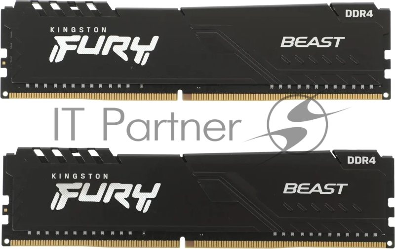 Оперативная память Kingston 16GB 3200MT/s DDR4 CL16 DIMM (Kit of 2) FURY Beast Black