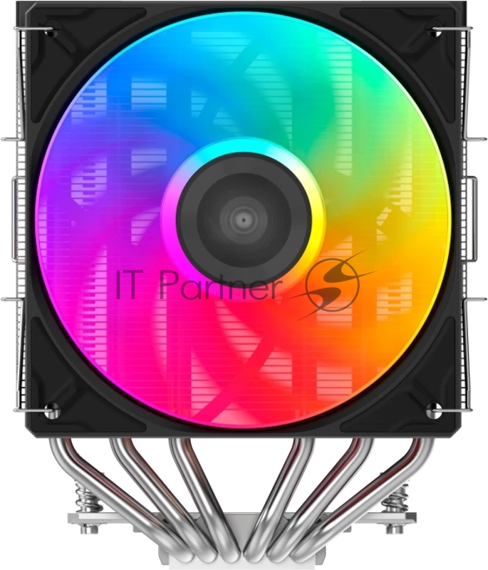 Кулер для процессора/ CPU Cooler SAMA A60L (265W, 4-pin PWM, 156.5mm, 6x6mm, ARGB, 2x120mm, 78CFM, 29dBA, 2200RPM, S: 1851/1700/1200/115X, AM5/AM4, silver)