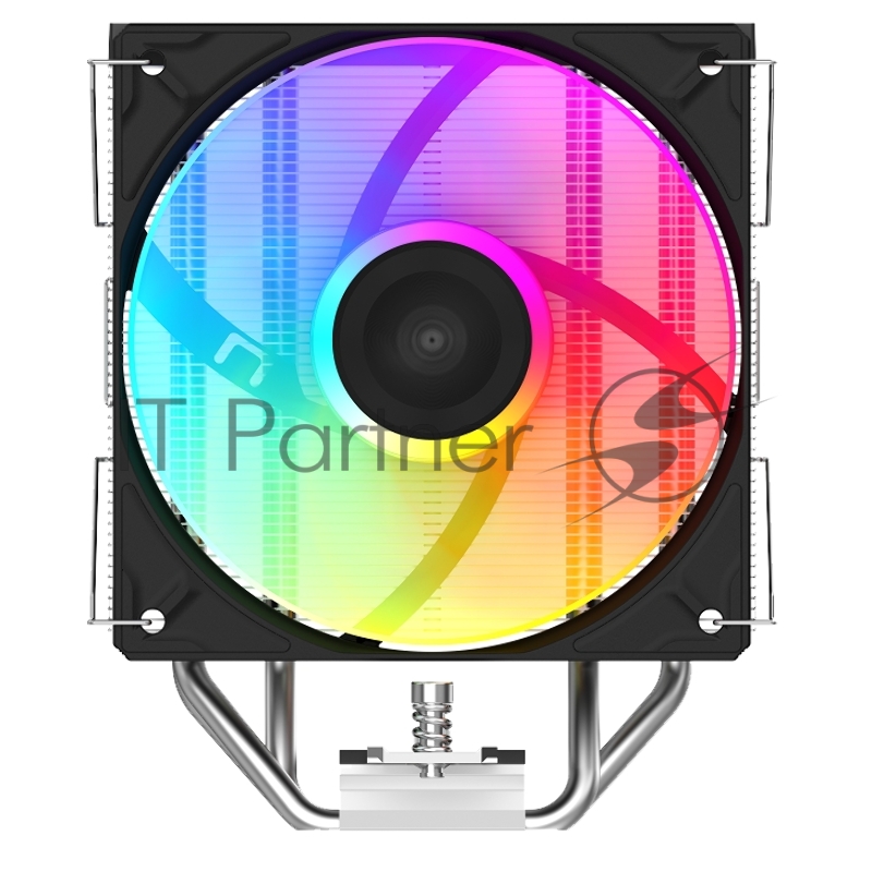 Кулер для процессора/ CPU Cooler SAMA A40L (240W, 4-pin PWM, 152mm, 4x6mm, ARGB, 1x120mm, 78CFM, 29dBA, 2200RPM, S: 1851/1700/1200/115X, AM5/AM4, silver)