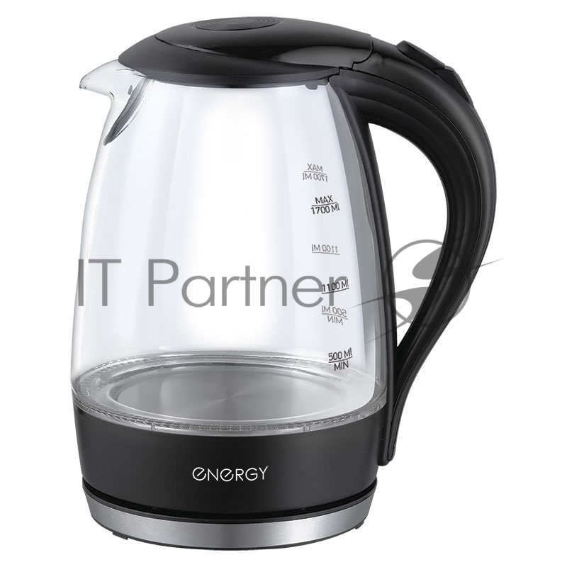 Чайник электрический Energy E-262 черный, 1,7л, 1850-2200Вт (в уп. 6шт)