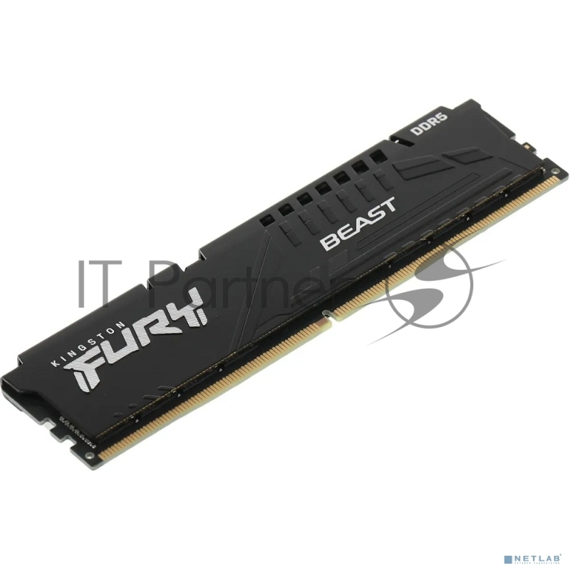 Модуль памяти DDR 5 DIMM 32Gb PC41600, 5200Mhz, Kingston FURY Beast Black CL40 (KF552C40BB2-3) (retail)
