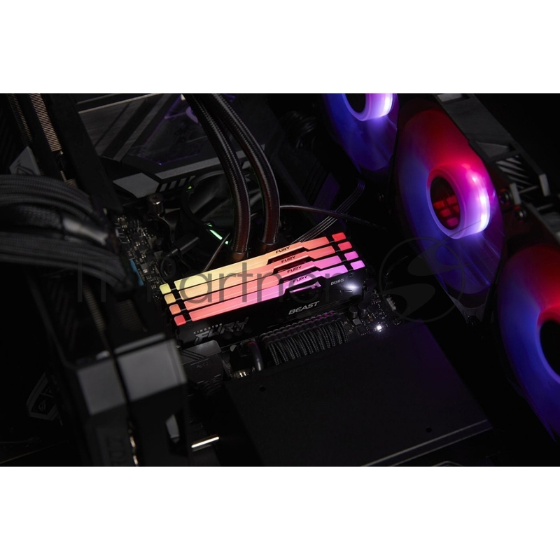 Модуль памяти DDR 5 DIMM 32Gb PC44800, 5600Mhz, Kingston FURY Beast RGB CL36 EXPO (KF556C36BBE2A-32) (retail)