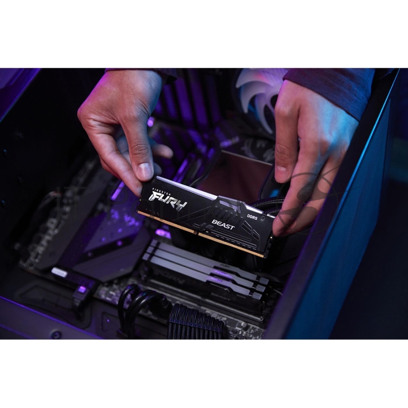 Модуль памяти DDR 5 DIMM 32Gb PC44800, 5600Mhz, Kingston FURY Beast RGB CL36 EXPO (KF556C36BBE2A-32) (retail)