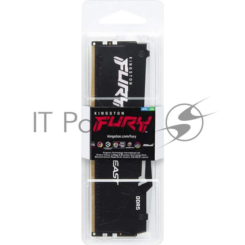 Модуль памяти DDR 5 DIMM 32Gb PC44800, 5600Mhz, Kingston FURY Beast RGB CL36 EXPO (KF556C36BBE2A-32) (retail)