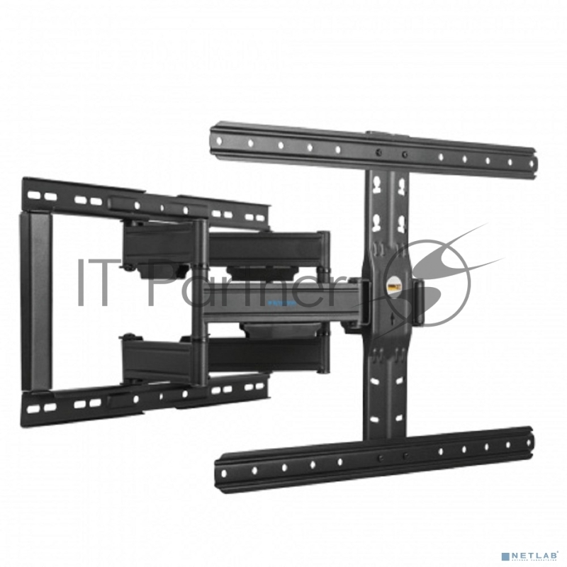 Кронштейн для телевизора Kromax Ultra Slim-102 black, 3 шт/уп. Кр. стал. наст. для TV 32-90, max 60 кг, накл. +5°-10°, пов. ±60° от ст. 23-415 мм, max VESA 600x400 мм.