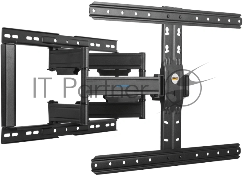Кронштейн для телевизора Kromax Ultra Slim-102 black, 3 шт/уп. Кр. стал. наст. для TV 32-90, max 60 кг, накл. +5°-10°, пов. ±60° от ст. 23-415 мм, max VESA 600x400 мм.
