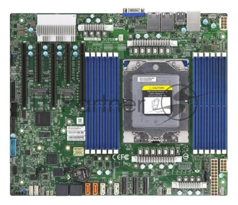 Системная плата MB Supermicro H13SSL-NT, ATX, 1xSP5 9004 EPYC