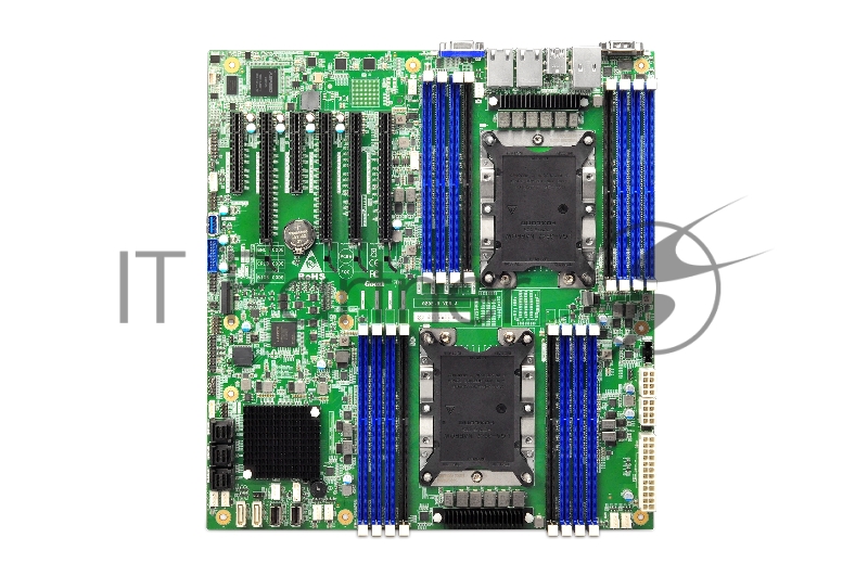 Серверная материнская плата Gooxi G2DE-B EATX dual socket motherboard 304.8mm(L)*330.2mm(W) -support Intel XEON 1st and 2nd gen processor TDP 205W 16*DDR4 ECC RDIMM/LRDIMM slots 6*PCIe 3.0 slots( support 2*PCIe 3.0x8, 4*PCIe 3.0x16)