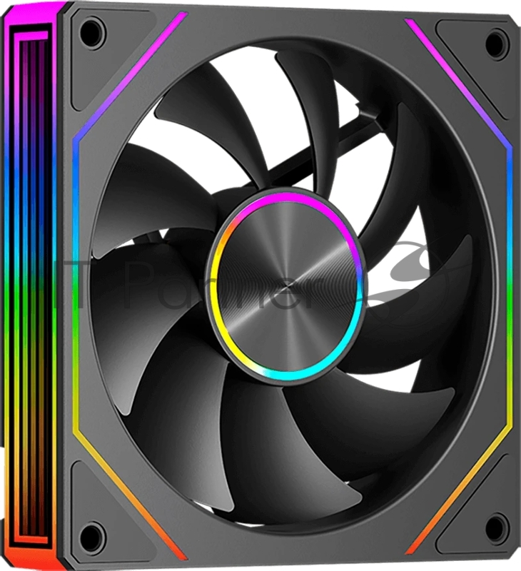 Кулер для корпуса Case Cooler PCCooler FG120 ARGB BK (120x120x25mm, 4-pin PWM, ARGB, 54CFM, 28.4dBA, 1800RPM, Black)
