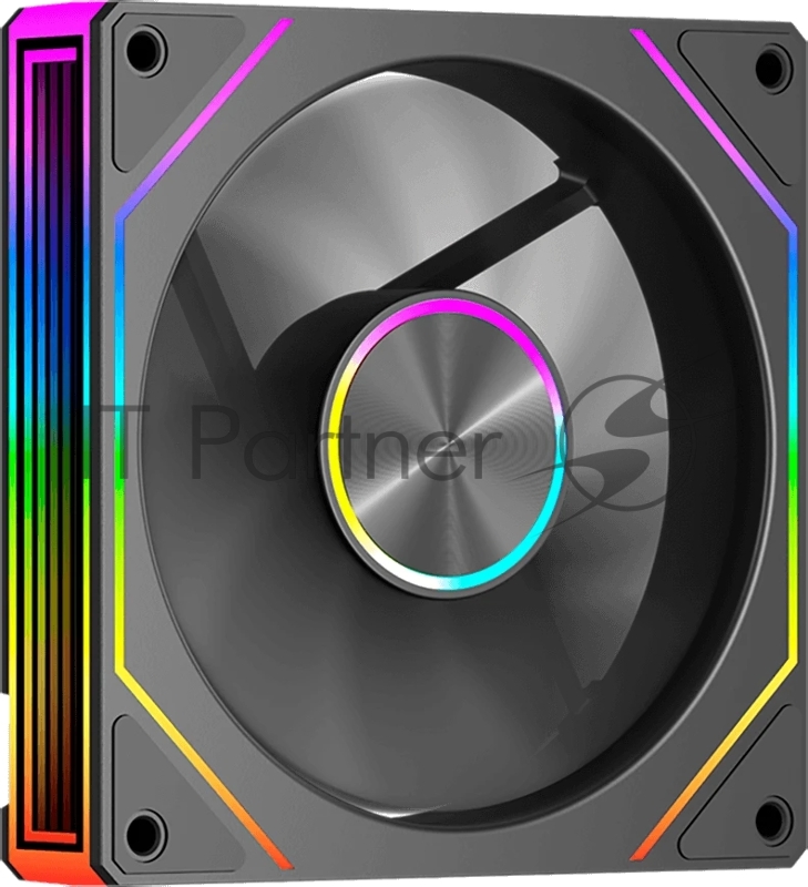 Кулер для корпуса Case Cooler PCCooler FG120 ARGB BK (120x120x25mm, 4-pin PWM, ARGB, 54CFM, 28.4dBA, 1800RPM, Black)