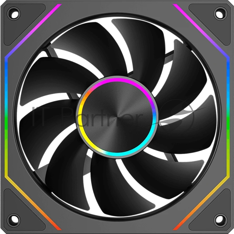 Кулер для корпуса Case Cooler PCCooler FG120 ARGB BK (120x120x25mm, 4-pin PWM, ARGB, 54CFM, 28.4dBA, 1800RPM, Black)