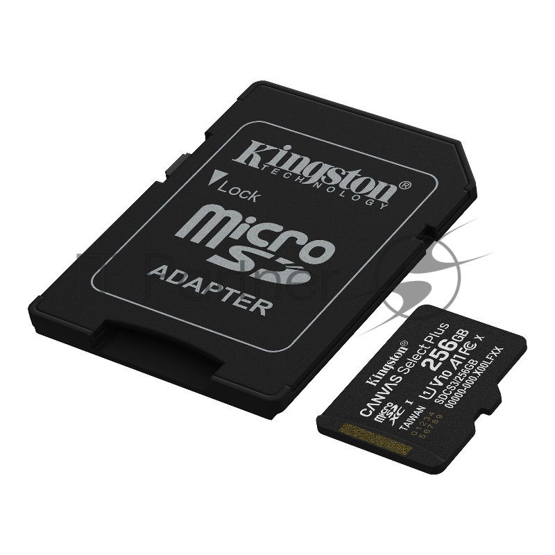 Флеш карта microSDXC 256GB Kingston SDCS3/256GB Canvas Select Plus + adapter