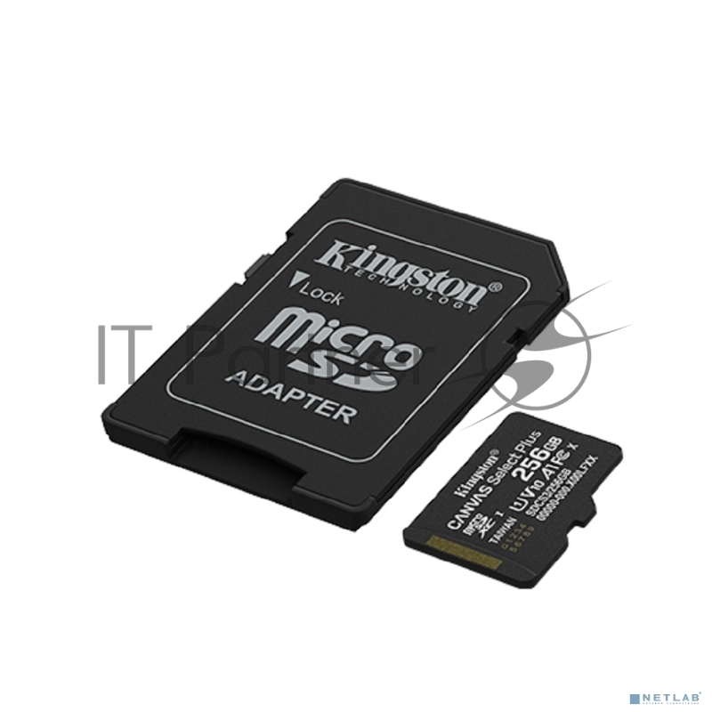 Флеш карта microSDXC 256GB Kingston SDCS3/256GB Canvas Select Plus + adapter