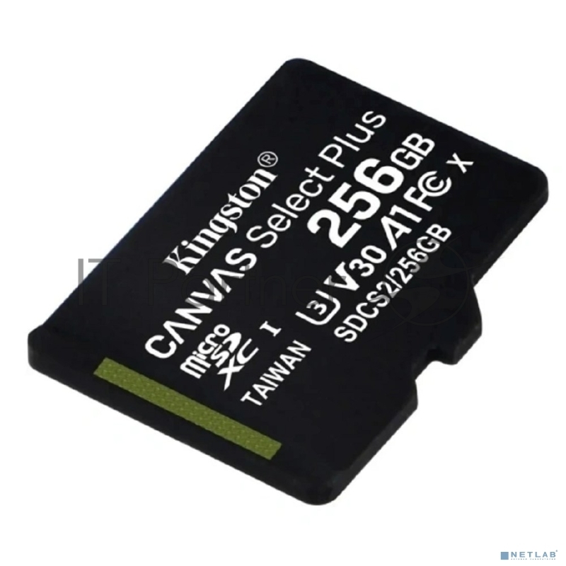 Флеш карта microSDXC 256GB Kingston SDCS3/256GBSP Canvas Select Plus w/o adapter
