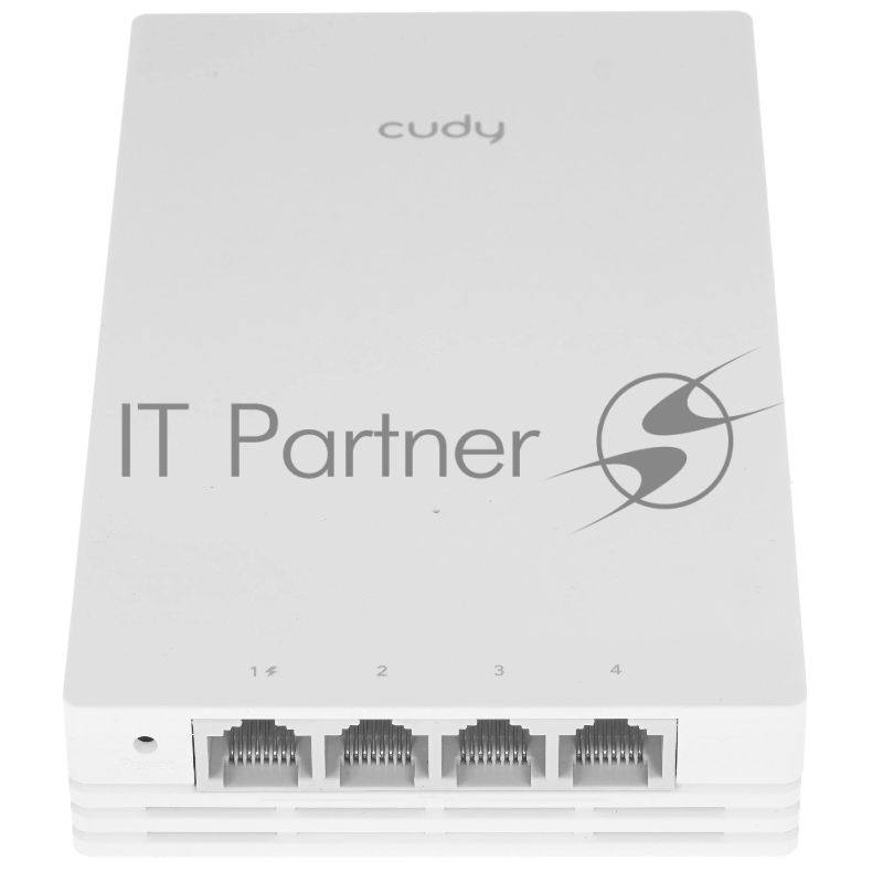 Точка доступа Wi-Fi CUDY AX3000 Gigabit Wall-Plate Wi-Fi 6 Access Point AX3000 Dual Band Wi-Fi 6 Wall Plate Access Point, Chipset MT7981+MT7531AE+MT7976CN, 802.11ax/ac/a/b/g/n, 2402Mbps at 5GHz + 574Mbps at 2.4GHz, 1 x Gigabit PoE-IN Port, 802.3af /