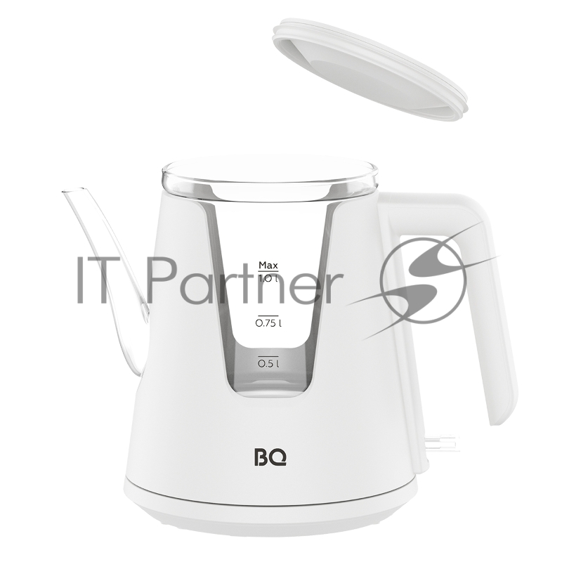 Чайник BQ KT0046DW White, 2200 Вт, 1л