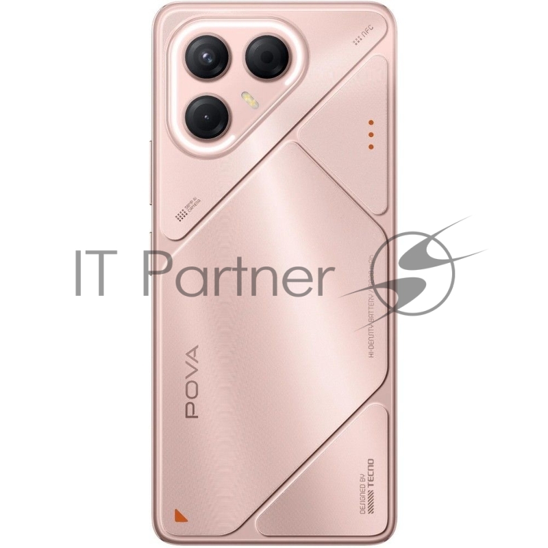 Смартфон Tecno Pova 7 5G 256Gb 8Gb розовый моноблок 3G 4G 6.8 1080x2460 Android 14 50Mpix 802.11 a/b/g/n/ac NFC GPS GSM900/1800 Protect