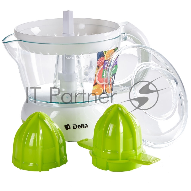 Соковыжималка Delta DL-0234 белый с зеленым