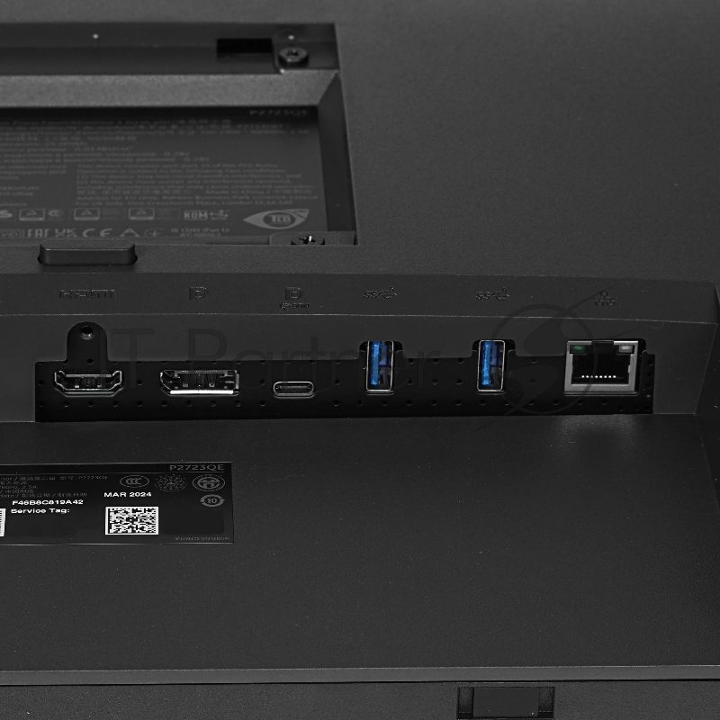 Монитор Dell 27 P2723QE, 16:9, IPS, UHD, 5ms, 60Hz, 350cd, HDMI, DP, USB-C, USB, LAN, HAS